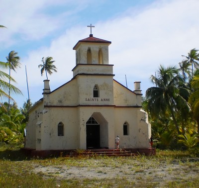 église de Otepipi à Rangiroa