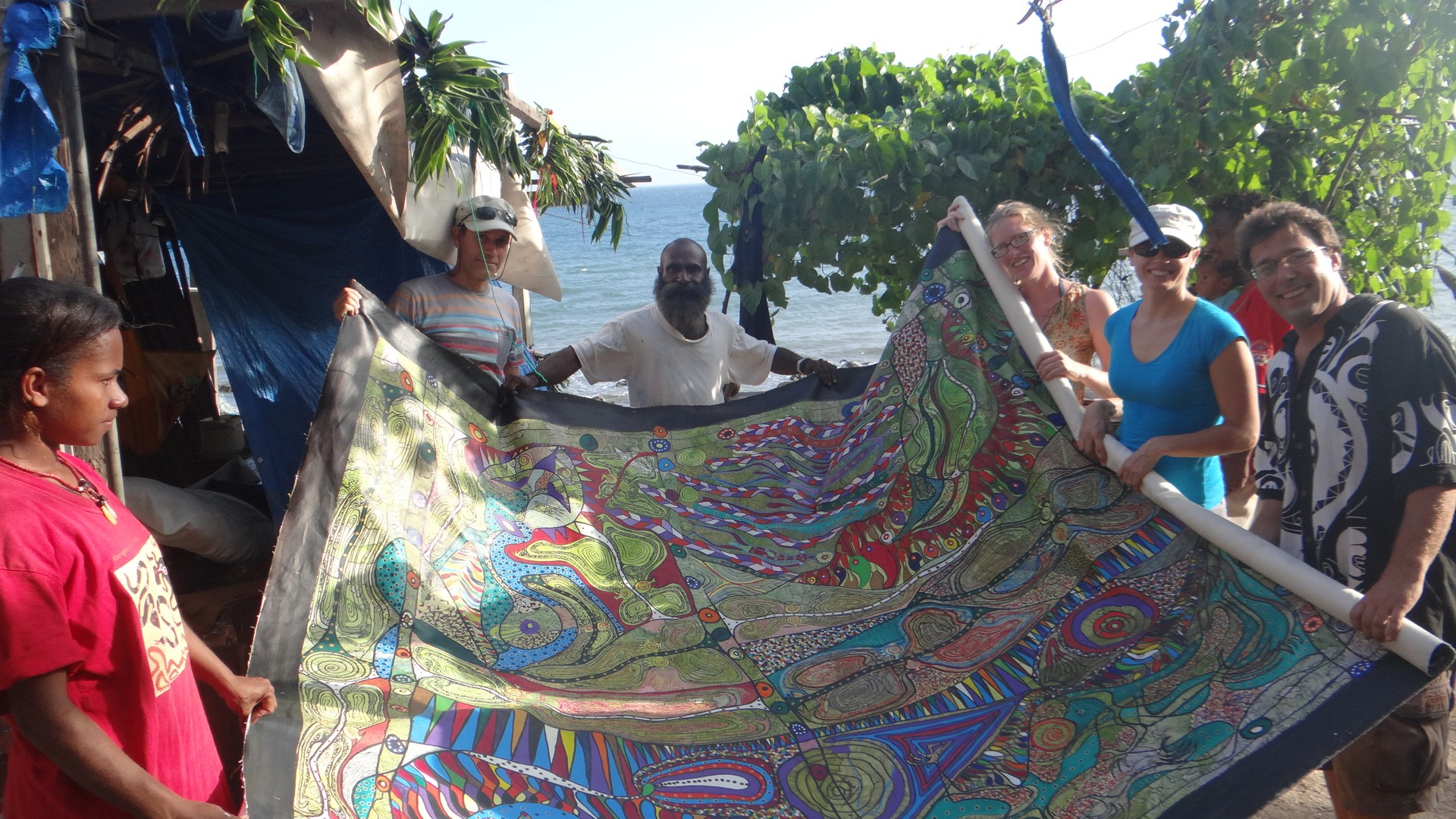 Papouasie Nouvelle Guinée rencontre avec un artiste peintre